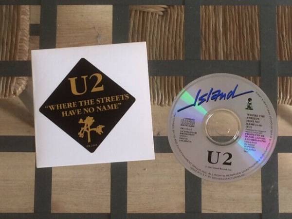 U2  Where The Streets Have No Name   Ultra Rare Ltd Ed USA Promo CD   PR 2104 2