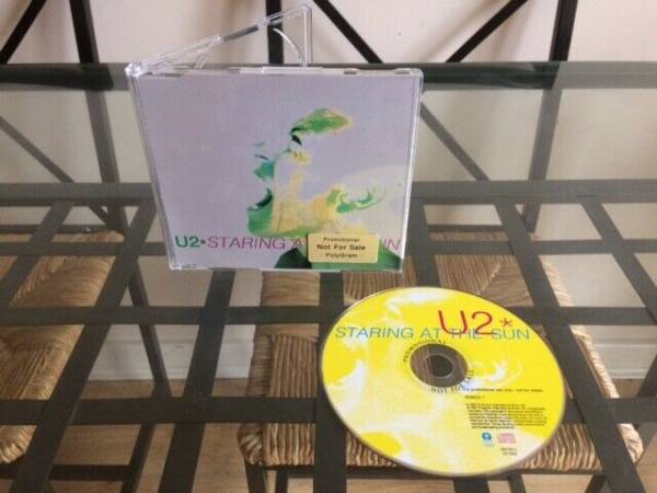 U2  Staring At The Sun   Ultra Rare Ltd Ed Korea Yellow Promo CD   Cat  DO 0549