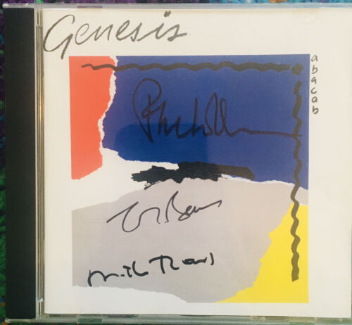  SIGNED AUTGRAPHED  Genesis ABACAB   CD 1981   Album Phill Collins   Whole Band