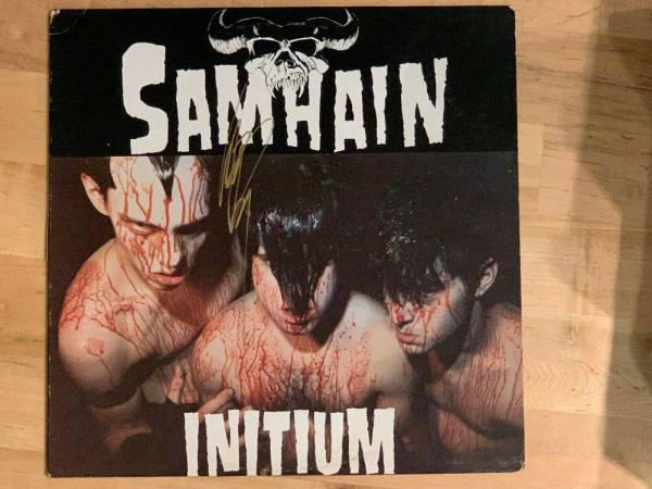 Samhain Initium Grey Black Marble LP Original 1984 PL9 04 Misfits Plan 9 Danzig