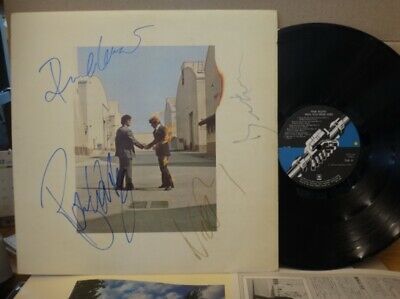 PINK FLOYD   RARE HAND AUTOGRAPHED SIGNED BY MEMBERS LP PROG PSYCH NM 