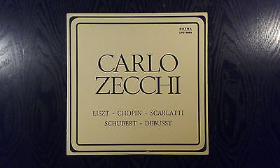 SCARLATTI SCHUBERT LISZT CARLO ZECCHI PIANO RECITAL ITALY ONLY LP CETRA MINT 