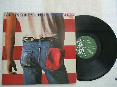 BRUCE SPRINGSTEEN   Born in the USA   Rare  unknown Taiwan release LP   Insert 