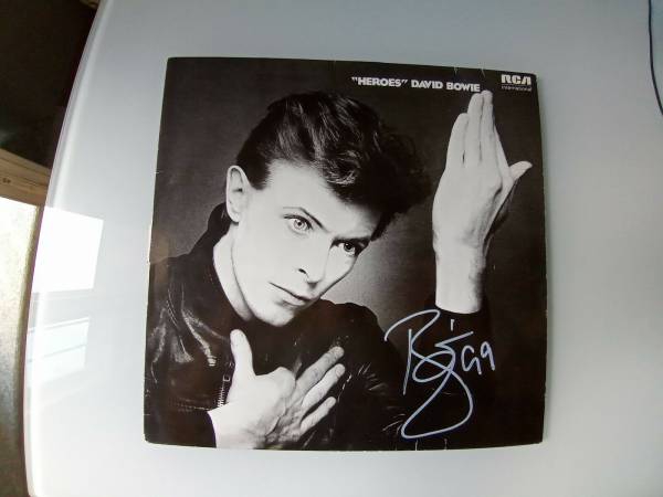 David Bowie   Heroes 1985 German edition   perfect conditions signed COA