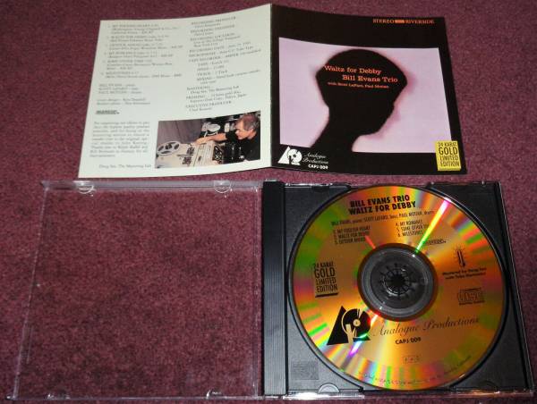 Bill Evans Trio Waltz For Debby 24kt Gold CD Analogue Productions
