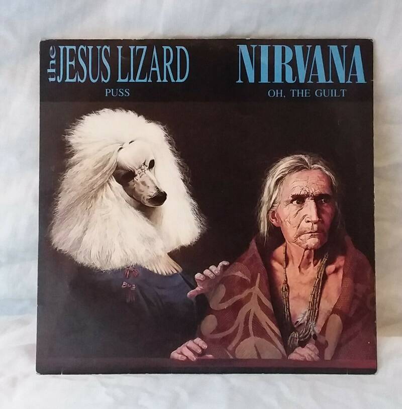 Nirvana   The Jesus Lizard 7  signed by Kurt Cobain  Dave Gorhl and 5 others