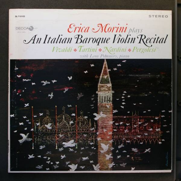  LP  Erica Morini AN ITALIAN BAROQUE VIOLIN RECITAL  Decca DL 710102 White Promo