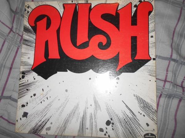 Rush Self Titled  Early Canada Mercury lp  Orange Moon Like Letters Orange Label