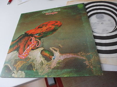 GENTLE GIANT OCTOPUS RARE VERTIGO SWIRL UK LP 1972 MINT PROG PSYCH