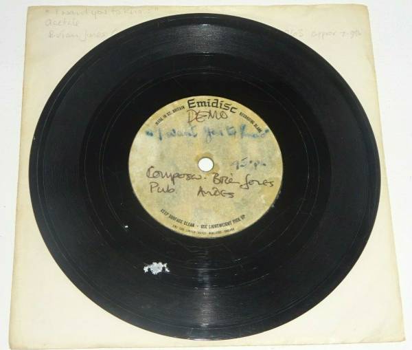 BRIAN JONES  Rolling Stones  Demo I WANT YOU TO KNOW Dec 1963 Emidisc 7  ACETATE