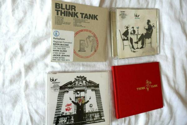 Banksy RARE Blur Think Tank promo CD COMPLETE SET Deluxe Out of Time Crazy Beat