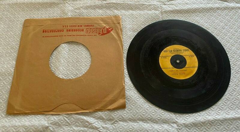 EDDIE COCHRAN 10  Acetate 45 RPM Record LET S GET TOGETHER GOLD STAR LIBERTY REC