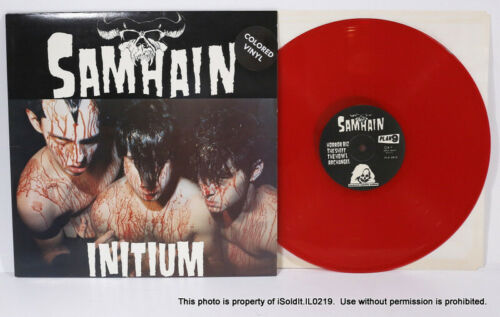 Samhain Initium Red Colored Vinyl LP Plan 9 PL9 04 Danzig Punk Rock