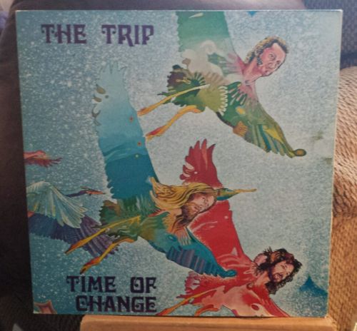 Italian Prog lp The Trip Time of Change  Original Trident Press Gatefold NM 