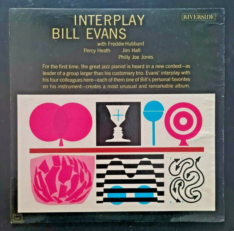 BILL EVANS   INTERPLAY LP   orig  1962 RIVERSIDE RM 445 DG 1st MONO DG press NM