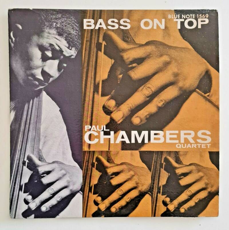 PAUL CHAMBERS QUARTET   BASS ON TOP LP   Blue Note 1569 RVG MONO DG 1st Press NM