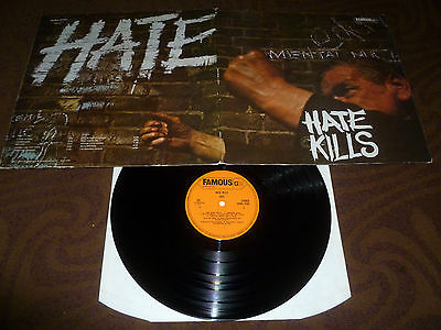 HATE hate kills  70 UK FAMOUS LP ORIG  UK HEAVY PROG  BAND