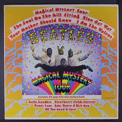 BEATLES  Magical Mystery Tour LP  Mono  w  booklet  2 tiny corner dings  but cl