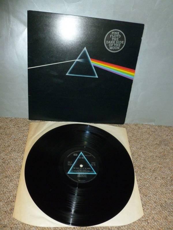 PINK FLOYD Dark Side Of The Moon LP UK 1973 Press  POSTERS  STICKERS MINT RARE