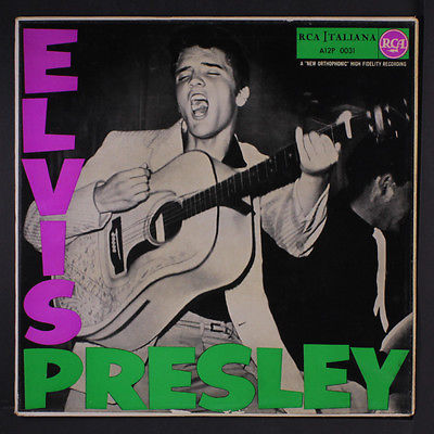ELVIS PRESLEY  Elvis Presley LP  Italy  sharp   faint wobc  rare Oldies