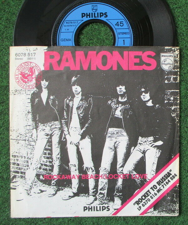 RAMONES 7  Rockaway 1977 rare FIRST GERMAN PRESSING punk RANDOMS nyhc BLACK FLAG