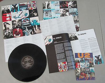 u2-achtung-baby-1991-very-rare-spanish-lp-6xpage-booklet-2xinfo-sheet-promo-set