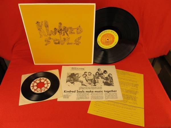 KINDRED SOULS Very Rare PRIVATE 70s HIPPIE RURAL PSYCH FOLK LP   45 WAILING WALL