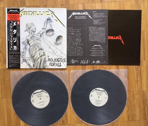 METALLICA   AND JUSTICE FOR ALL JAPAN 2 LP OBI RAR   Megadeth