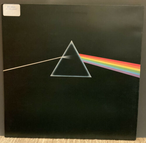 Pink Floyd Dark Side Of The Moon Rare 1973 UK 1st Press LP w  2Posters 2stickers