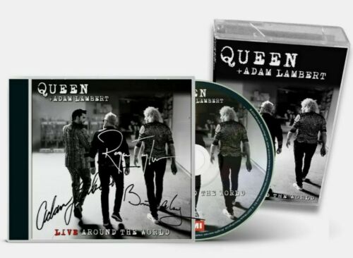  Queen   Adam Lambert   Signed  CD  bundle  Signed by Adam  Brian and Roger 