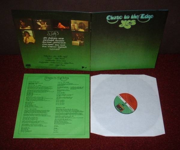 YES Close To The Edge LP 1972 ATLANTIC 1st Press  MINT   A1 B1   EARLIEST EVER  