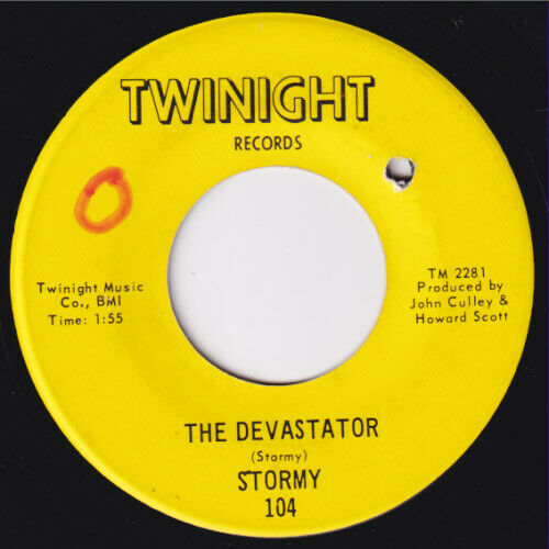 STORMY The Devastator MEGA RARE northern soul 45 funk I Won t Stop To Cry HEAR  
