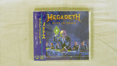 MEGADETH RUST IN PEACE TOSHIBA EMI OBI JAPAN PROMO 1CD