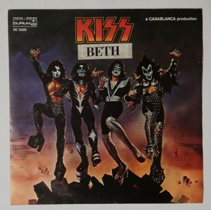 KISS Beth   Detroit Rock City DURIUM DE 2899 Vinile 45 giri RARO Italia 1976