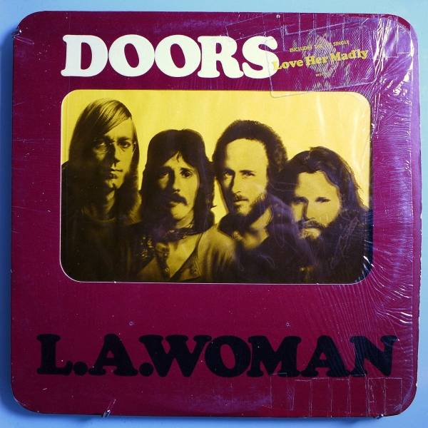 the-doors-la-woman-rare-orig-71-elektra-lp-w-a-die-cut-cover-in-shrink-w-sticker