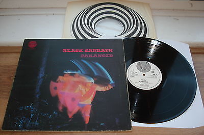 Black Sabbath Paranoid 1ST PRESS   TOP AUDIO  BIG BEAR VERTIGO SWIRL INNER UK LP