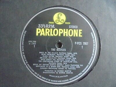 The Beatles   White Album 1968 UK DOUBLE LP PARLOPHONE 1st STEREO EXPORT