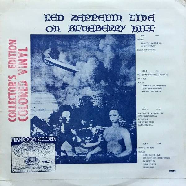 LED ZEPPELIN Live on Blueberry Hill Collector s Edition 2 Colored LP RARE TMOQ