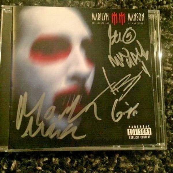 MARILYN MANSON  Golden Age of Grotesque  AUTOGRAPHED promo CD Interscope 2003