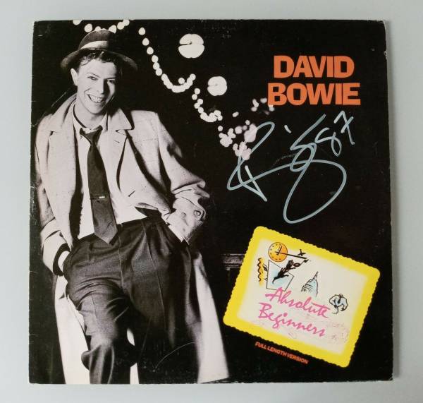 DAVID BOWIE signed Absolute Beginners 12  maxi single   CoA