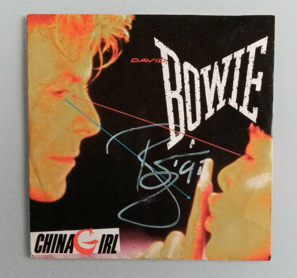 David Bowie China Girl signed in 1995 with CoA