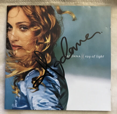 RARE SIGNED MADONNA RAY OF LIGHT CD AUTOGRAPHED ALBUM GRAMMY WINNER QUEEN OF POP