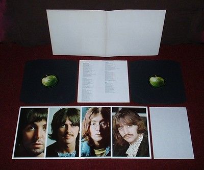 BEATLES White Album D LP 1968 TOP OPENING MONO 1st Press   INSERTS   SPACER    