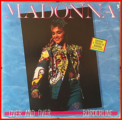 12  Madonna over and over borderline ULTRA RARE  85 SIRE ITALY   EX  VG  