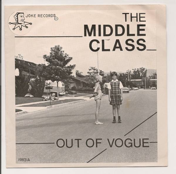 MIDDLE CLASS Out Of Vogue 1978 7  45 EP Joke Records orig yellow label PUNK KBD 