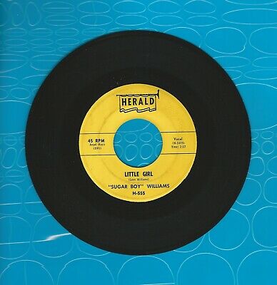 Sugar Boy Williams Little Girl Five Long Years Herald 45 Record Blues R B Soul