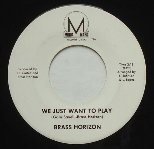Rare Sweet Soul Funk BRASS HORIZON We Just Want To Play VG  MINDA MARK 45 HEAR