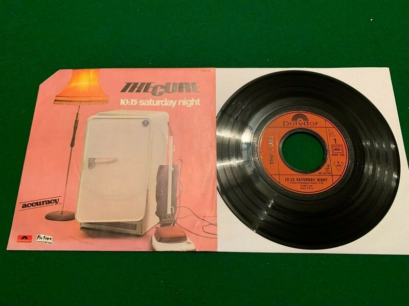 THE CURE   10 15 Saturday Night  Accuracy French single 7  Vinyl Great condition