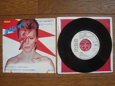 DAVID BOWIE Time JAPAN Not For Sale    PROMO 7  w  WHITE LABEL SS 2299