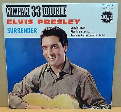 ELVIS PRESLEY SURRENDER OG FRENCH RCA RECORDS 7  EP 33 001 4R61M191